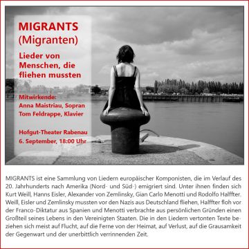 Tickets für Migranten am 06.09.2026 - Karten kaufen